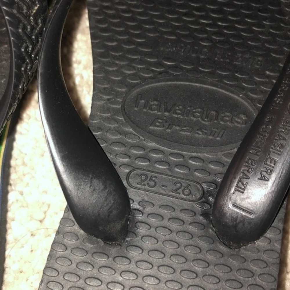 Havaianas Kids 25-26 Black‎ Flip Flops
